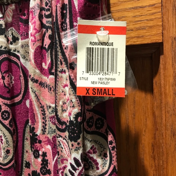 INC International Concepts Romantique New Paisley (XSmall) with Tags - Picture 4 of 5